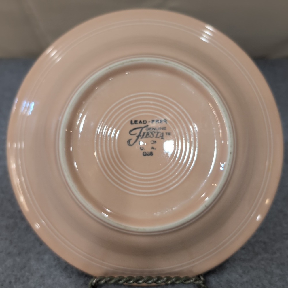 Fiesta Ware Apricot Rim Soup Bowl 9" Homer Laughlin USA Retired Color‎ - Picture 2 of 3